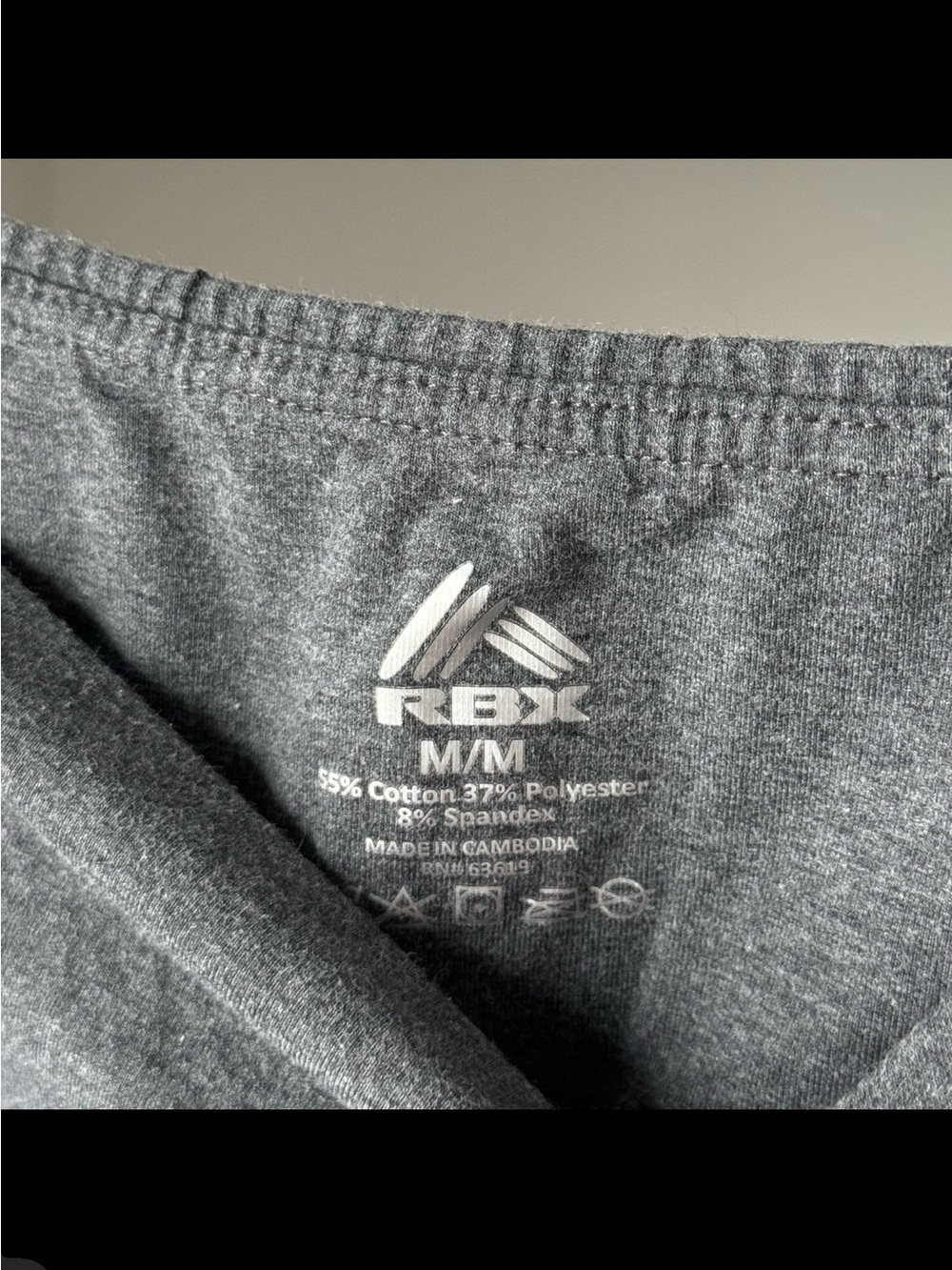 RBX Gray High-Rise Bike Shorts Large - Picture 2 of 3